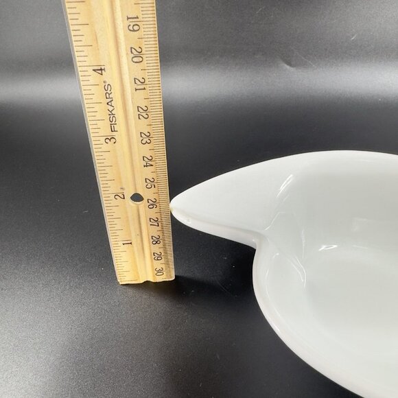 White Nautilus Shell Shaped Bowl Made Of Porcelain Ceramic Dish Bowl Small Plate - Picture 3 of 10